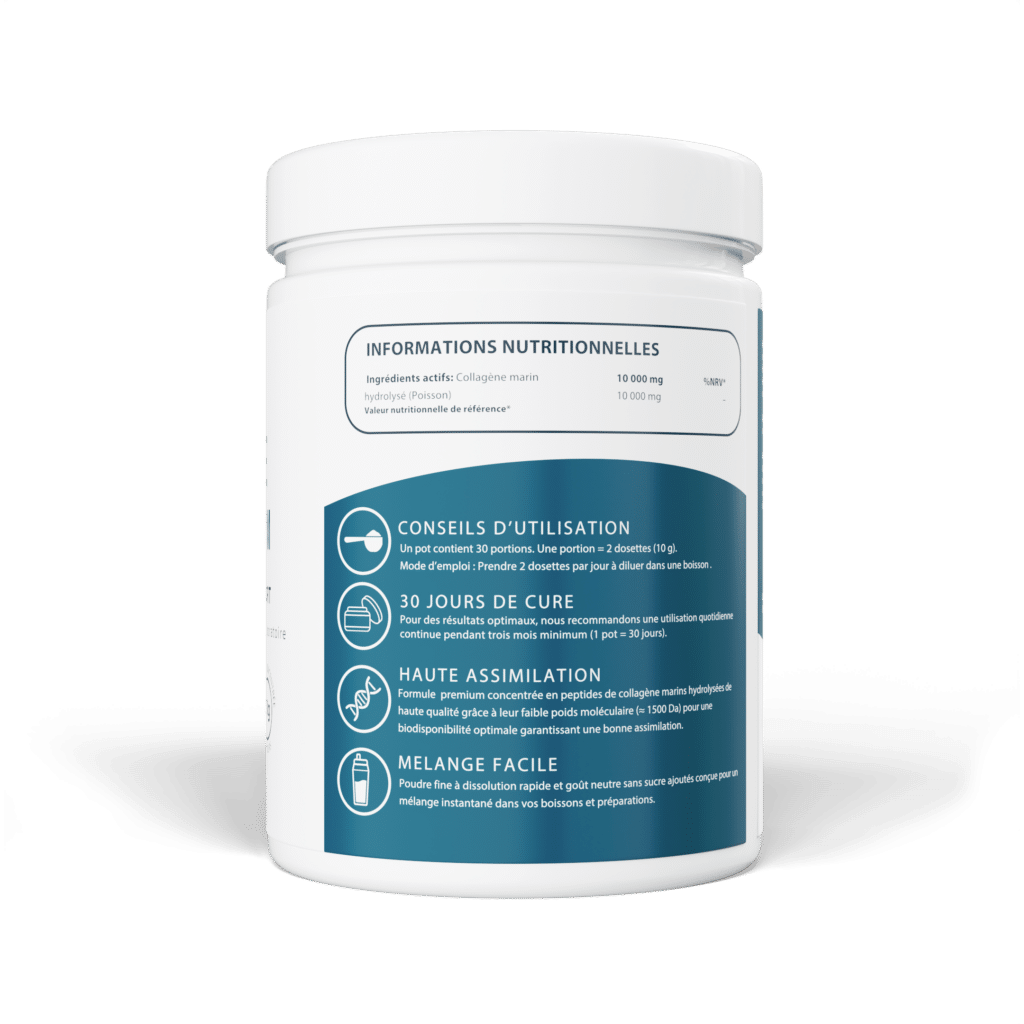 Produit collagène marin hydrolysé en poudre