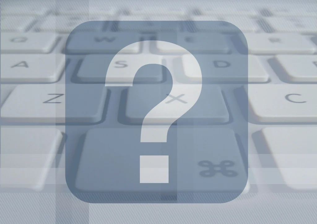 Blog PureColla point d interrogation devant un clavier